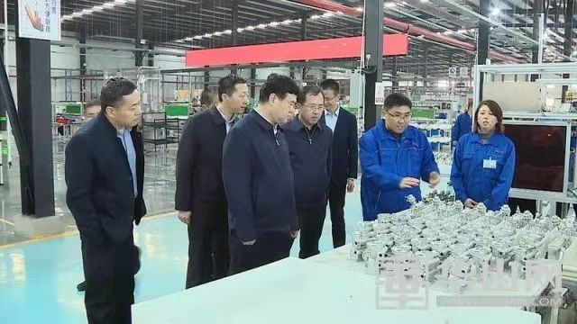 渭南市委书记魏建峰光临渭南宝运莱官方网站产业园调研并领导工作